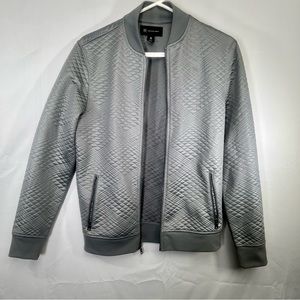 INC International Concepts Silver Bomber Jacket